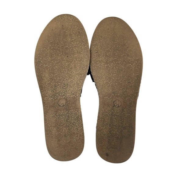 UNIVERSAL THREAD Navy Blue Bow Espadrille Slide Sandal, Size 8.5 - Picture 6 of 11